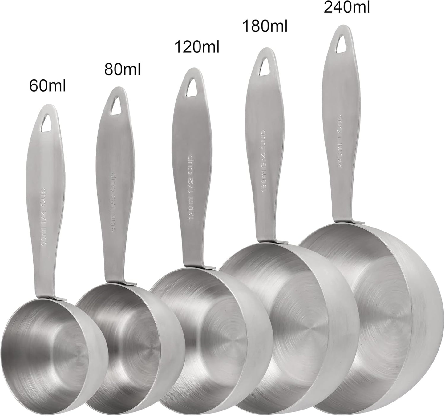 Measuring Cups and Spoons Set, 12 Pieces Stainless Steel Measuring Cup Set, Metal Copper Measuring Cups Spoons, Dry & Liquid Kitchen Measure Cup Spoon & Leveler & Measure Equivalents