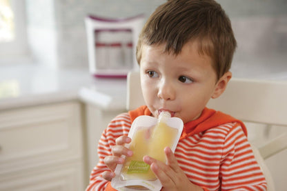Infantino Squeeze Station for Homemade Baby Food, Pouch Filling Station for Puree Food for Babies and Toddlers, Dishwasher Safe and BPA-Free