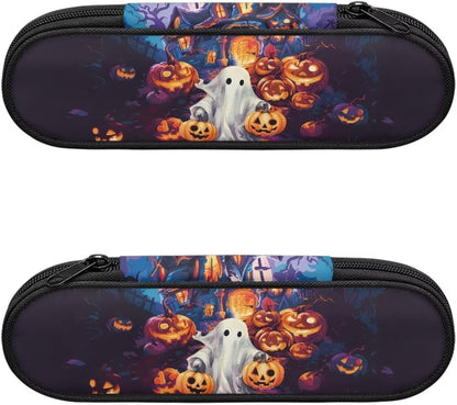 Travel Cutlery Set with Case for Kids Portable Utensil Case Reusable Silverware Pouch for School Travel Lunch Capybara Flower