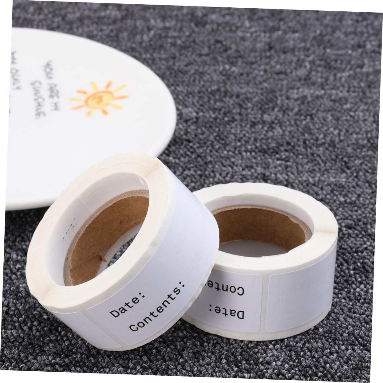 Lurrose 2rolls Kitchen Food Date Label Stickers English Record Date Stickers for Easy DIY Indexing and Practical Identification Eco-Friendly Adhesive for Organized Storage