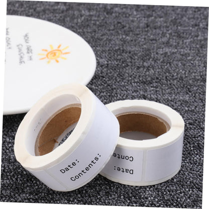 Lurrose 2rolls Kitchen Food Date Label Stickers English Record Date Stickers for Easy DIY Indexing and Practical Identification Eco-Friendly Adhesive for Organized Storage