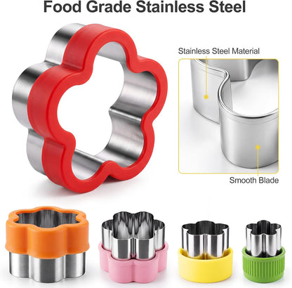HOOMIL 12 Pcs Round Cookie Cutters, 1 to 4.5 Inch Graduated Set