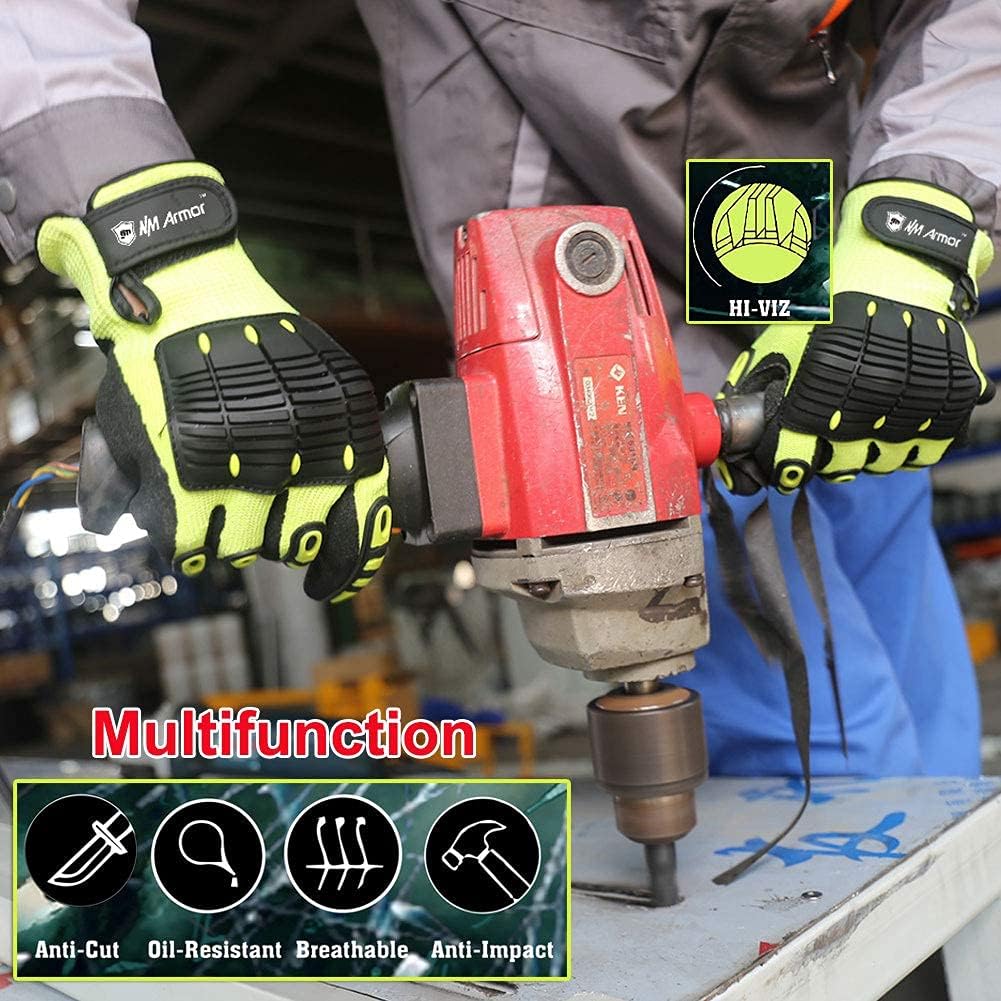 Anti Vibration Oil-Proof A5 Cut Resistant Safety Work Glove