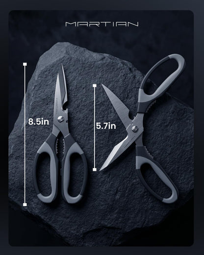 8“ Sharp Heavy Duty Kitchen Scissors, Multi Purpose Kitchen Shears for Food