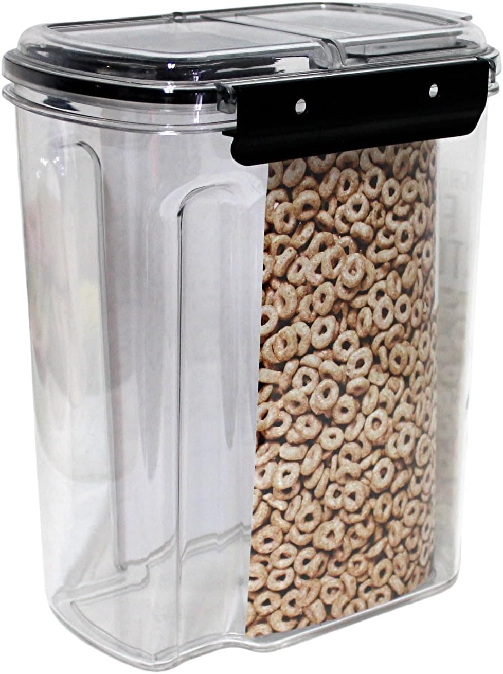 Airtight Lock & Pour Food Storage Container – 12 Cup (3 Qt) BPA-Free Dispenser for Cereal, Rice, Flour, Pasta, Pet Food, Sugar, and Dry Goods – Easy Grip & Flip-Top Lid