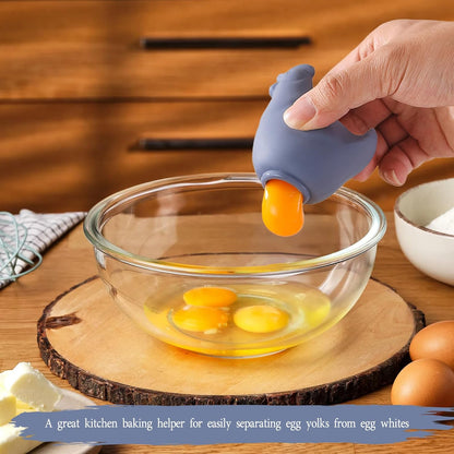 New Egg Separator Tool & Baking Tool,Silicone Egg Yolk Separator