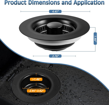TGOSOMT Kitchen Sink Drain Strainer Stopper
