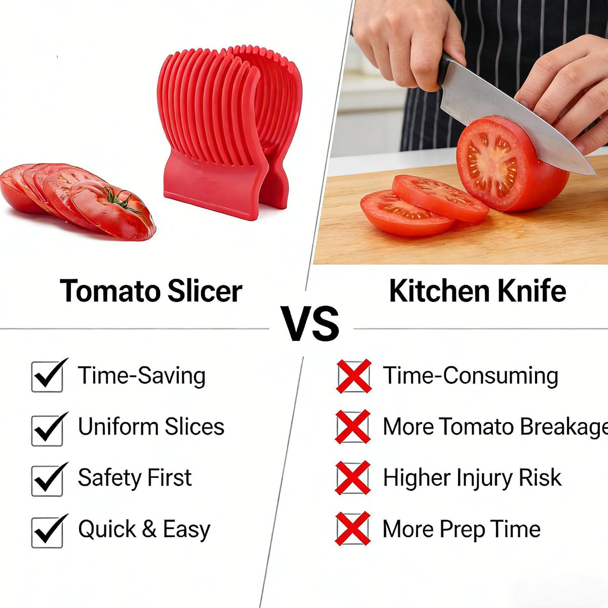 Tomato Slicer, Tomato Cutter with Tomato Corer