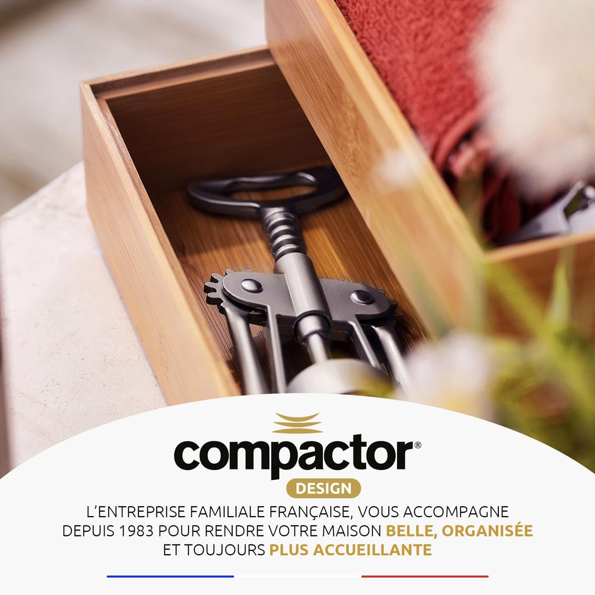 Compactor Osaka Organizer - Nature Collection, Size M | Eco-Friendly Bamboo Storage Solution