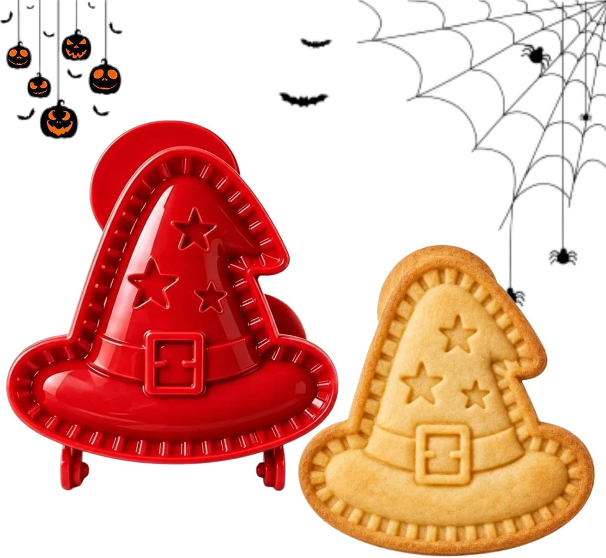 Halloween Mini Hand Pie Molds Set, Dough Press Cutter with 8 Fall Shapes