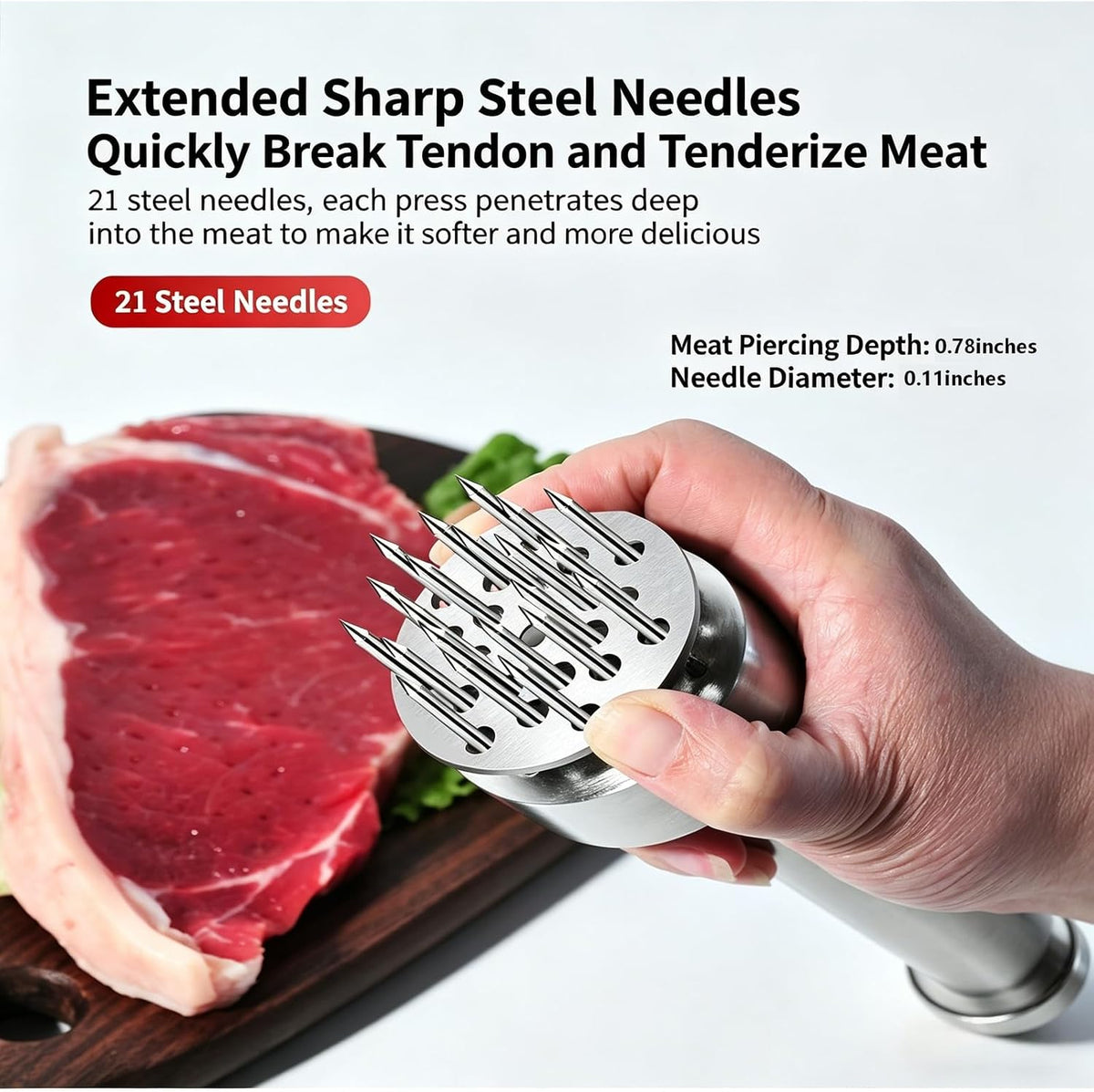 Stainless Steel Meat Tenderizer Tool