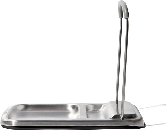 OXO Good Grips Stainless Steel Spoon Rest with Lid Holder