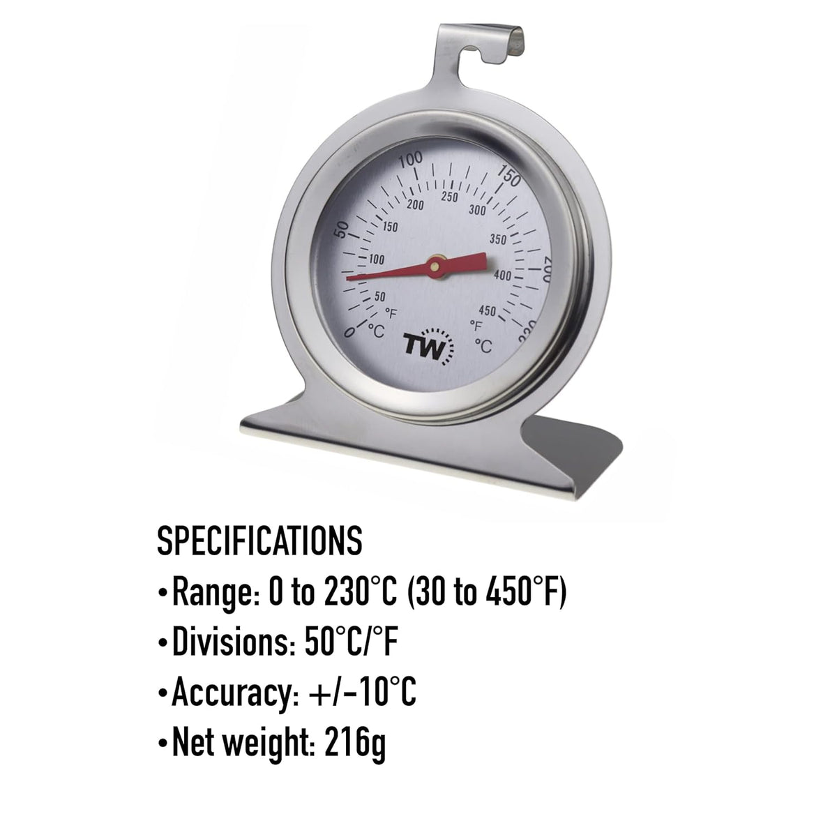Oven Thermometer - Dial Oven Temperature Gauge