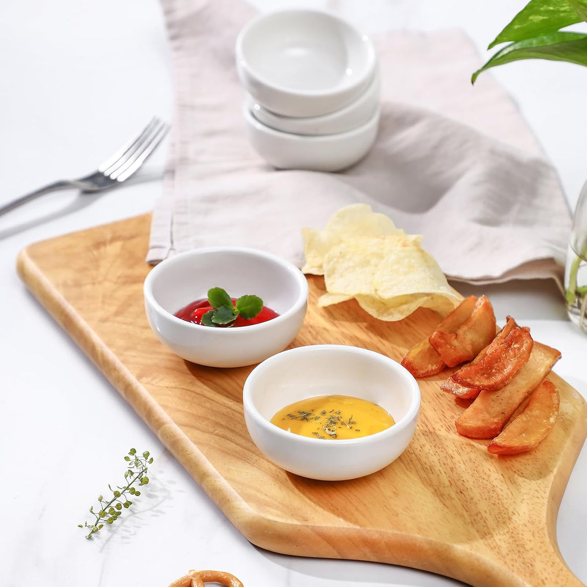 Selamica Ceramic 2.6 OZ Soy Sauce Dish, Set of 6, Matte Black