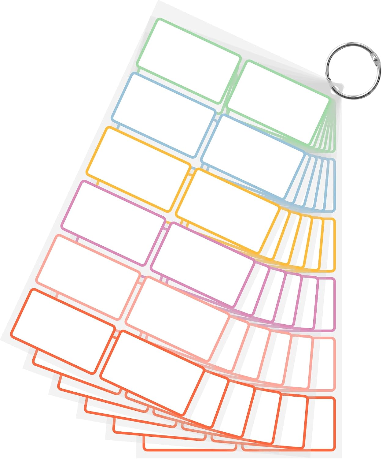 PPB Dry Erase Labels Sticky Notes for Containers, Reusable Waterproof Removable Stickers for Storage Bins, Freezer, Kitchen, Classroom, Whiteboard, All Purpose Use (1.2”x 2”, Multicolor, 60 Dots)