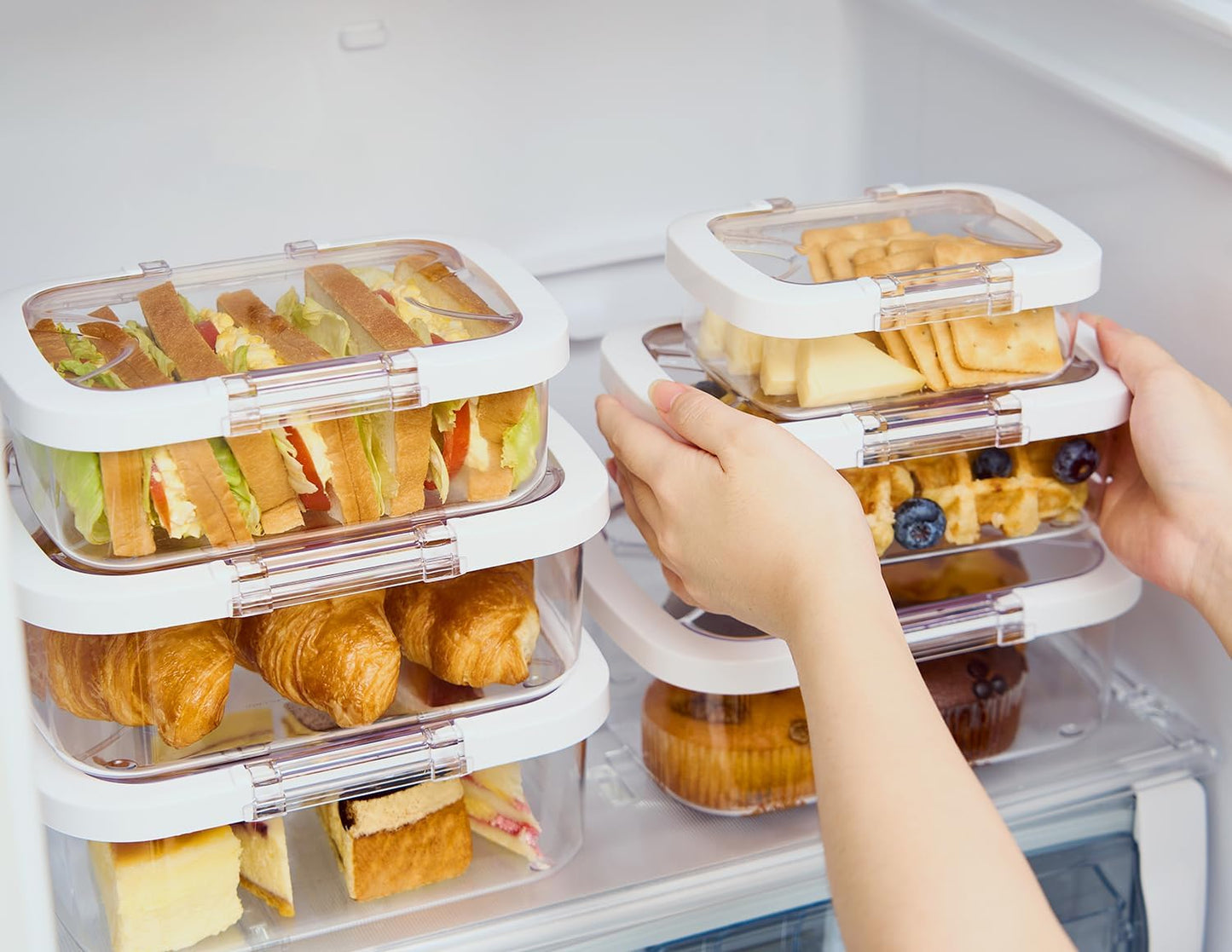 Felli Duo Loc Tritan Meal Prep Containers Microwave Safe BPA FREE, Leak Proof Lunchable Container for Leftovers Kitchen Fridge Freezer, Reusable Plastic On the Go Lunch Travel Box (Beginner 3pk)