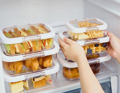 Felli Duo Loc Tritan Meal Prep Containers Microwave Safe BPA FREE, Leak Proof Lunchable Container for Leftovers Kitchen Fridge Freezer, Reusable Plastic On the Go Lunch Travel Box (Beginner 3pk)