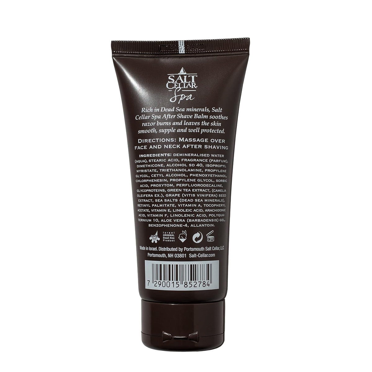 Salt Cellar Dead Sea Aftershave Balm – All-Natural Men’s After Shave with Botanical Extracts. Soothes Razor Burn, Hydrates Skin, and Absorbs Fast. Paraben-free. (Dead Sea Minerals)