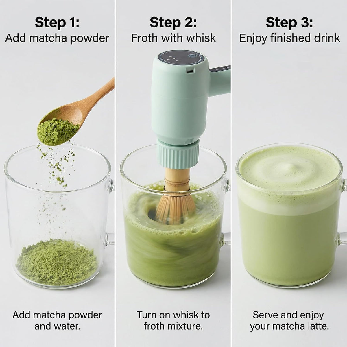 Matcha Whisk, Handcrafted Bamboo Whisk for Matcha Powder (Yellow)