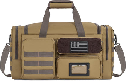 Tactical Pistol Range Bag, Gun Range Bag for Handguns, Shooting Duffle Range Pistol Bag with 6X Magazine Slots, Extra Pockets for Ammo and Essentials