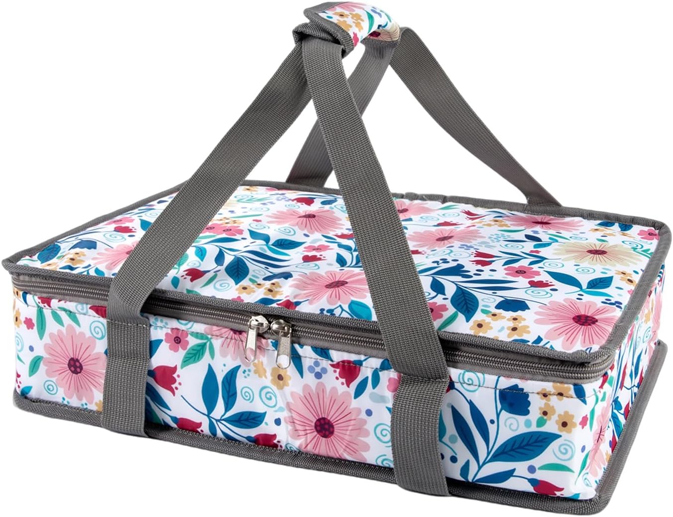 Insulated Casserole Carrier Fits Pioneer Woman Kitchen Stuff & 9x13 Baking Dish, Large Lasagna Lugger Tote, Leakproof Thermal Food Warmer Bag for Potluck, Picnic, Travel, Hot/Cold Food & Mom Gifts