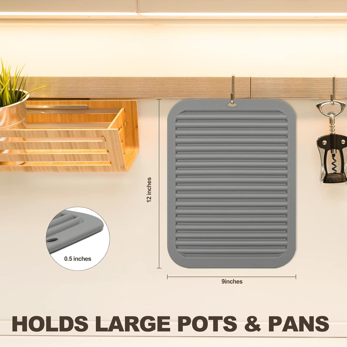 Joyhalo 4 Pack Trivets for Hot Dishes