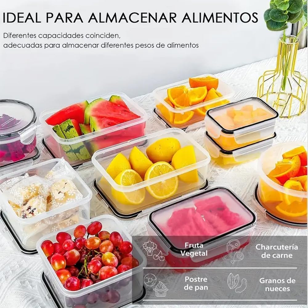 48 Pack Meal Prep Containers Set With Airtight Lids,BPA Free Food Storage Containers For Leftovers Leakproof Stackable Freezer/Microwave/Dishwasher Safe Lunch Box (24, Rectangular+Roud)