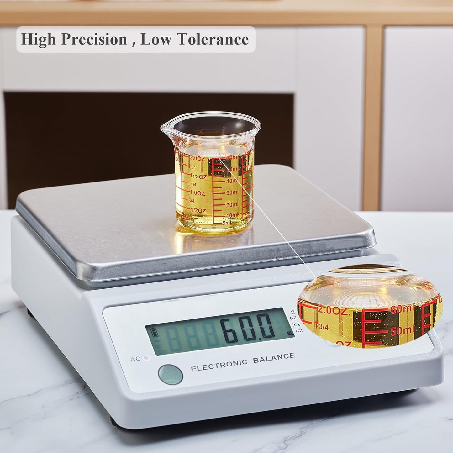 3 Piece Glass Measuring Cup Set, Includes 1/2-Cup, 1-Cup, and 2-Cup High Borosilicate Glasss Liquid Measuring Cups, Dishwasher, Freezer, Microwave, and Preheated Oven Safe, Essential Kitchen Tools