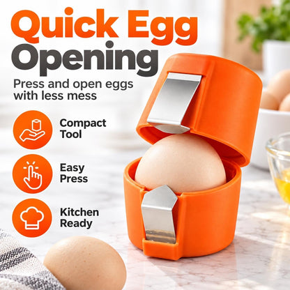 Egg Peeler Portable Tool for Hard Boiled Prep with Crack and Peel Design