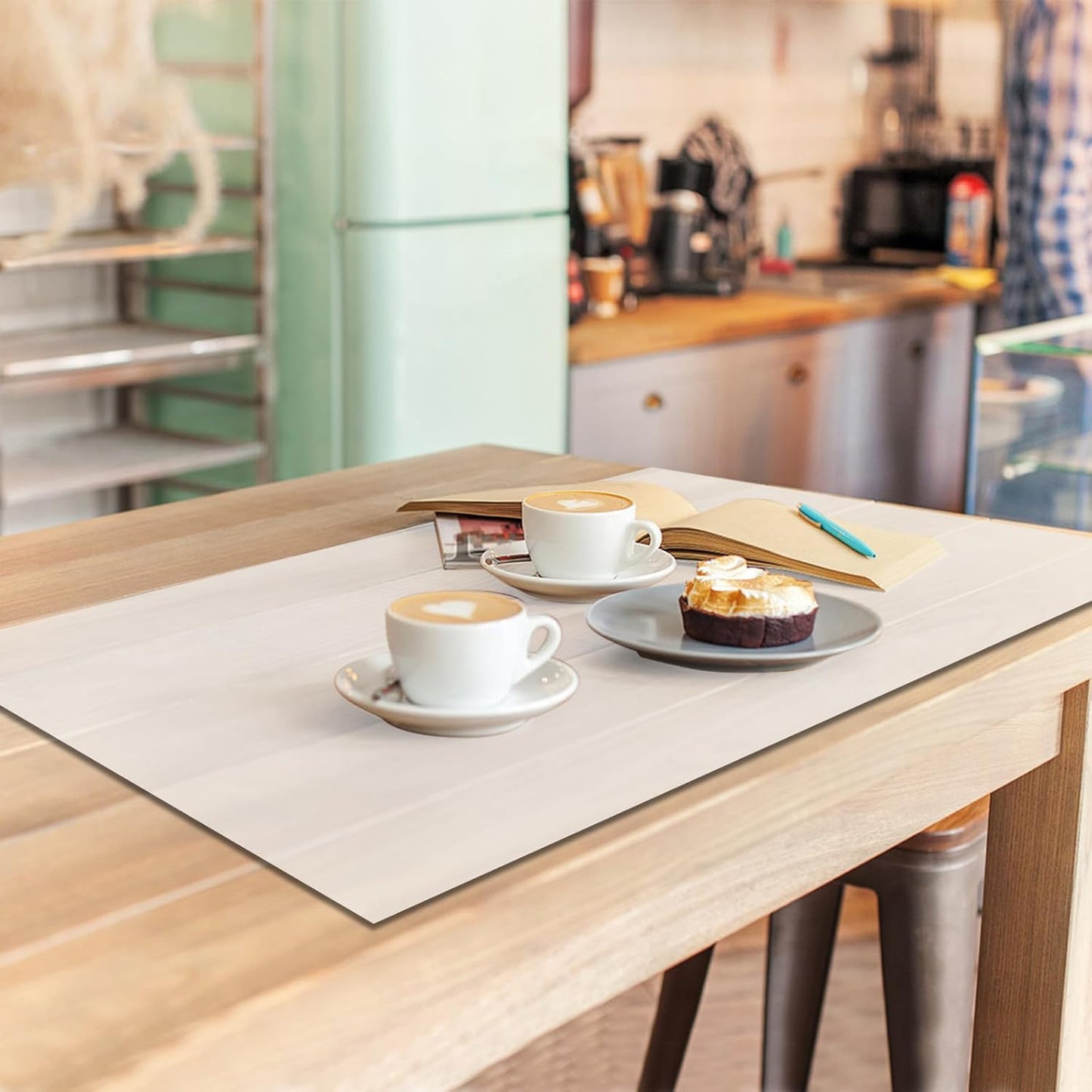 Food Grade Silicone Table Protector Mat 47x24 Inch, Heat Resistant Desk Pad for Baking/Painting/Resin/Welding, Non-Slip Waterproof Surface Easy Clean (3 Colors) (Gray)