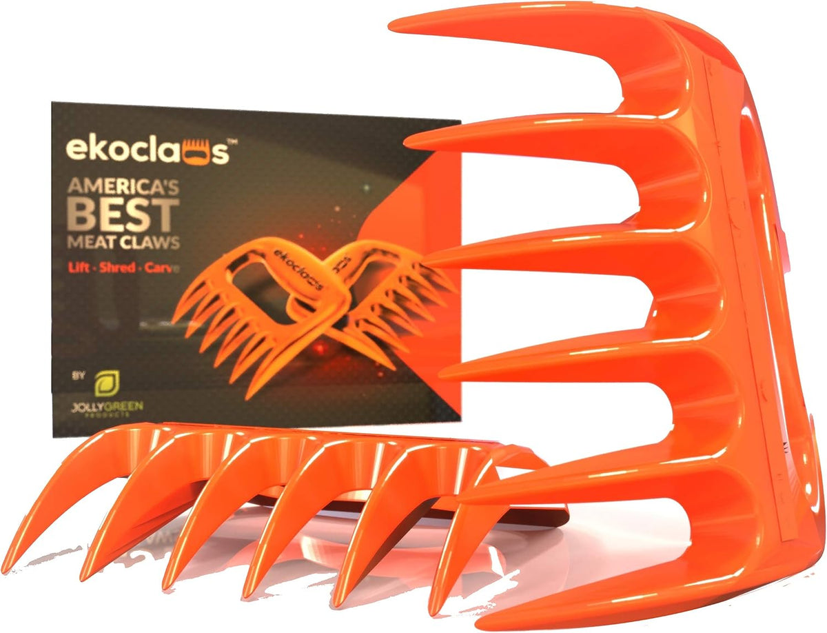 Jolly Green Products Ekoclaws Meat Claws, Professional Meat Shredder Claws for Shredding Meat, BBQ Accessories to Shred, Bear Claws for Shredding Meat, Pull, Lift & Carve Food