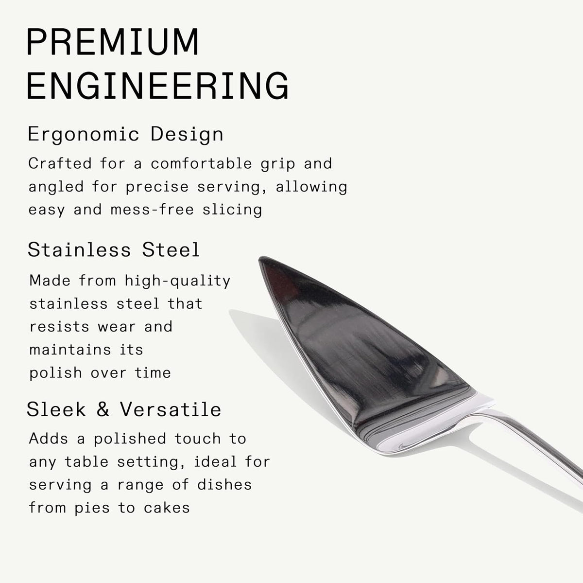 Made In Cookware - Stainless Steel Pie Server - Pointed Tip - Crafted in Vietnam
