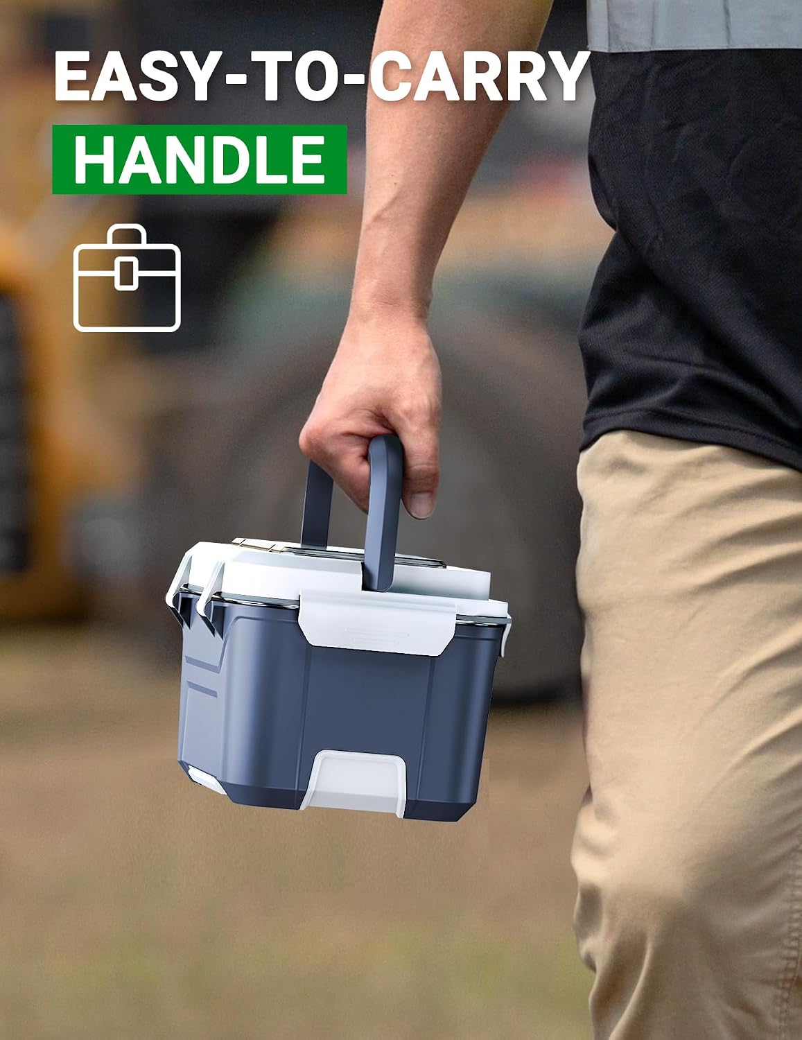Docusvect Rechargeable Heated Lunch Box for Men, 1.3L Cordless Electric Lunch Box for Adults with Smart Scheduled Heating, Portable Food Warmer with Complete Accessories