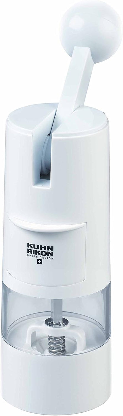 Kuhn Rikon Adjustable Ratchet Grinder with Ceramic Mechanism for Salt, Pepper and Spices, 8.5 x 2.25 inches, Black