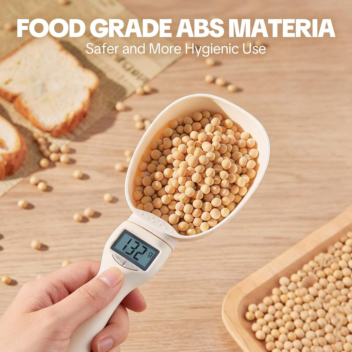 2026 New Digital Measuring Spoon, Electronic Food Scale with LCD Display, Adjustable Smart Spoon for Kitchen, Accurate Gram Ounce Scale for Home Cooks Bakers Chefs Pet Owners