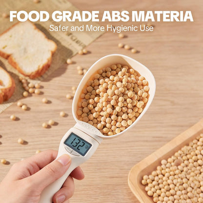 2026 New Digital Measuring Spoon, Electronic Food Scale with LCD Display, Adjustable Smart Spoon for Kitchen, Accurate Gram Ounce Scale for Home Cooks Bakers Chefs Pet Owners