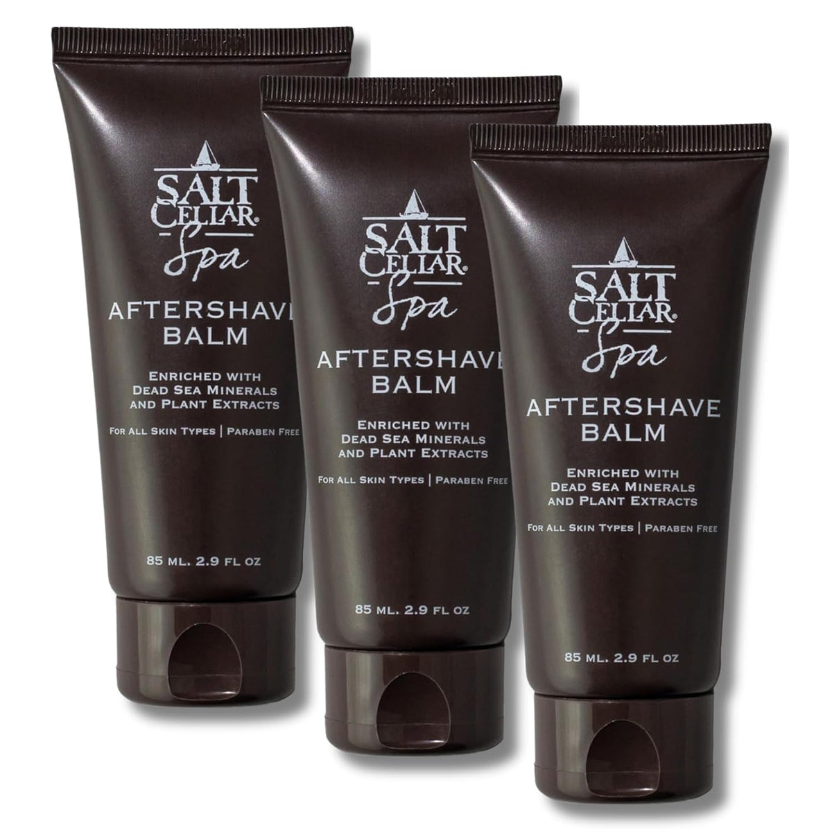 Salt Cellar Dead Sea Aftershave Balm – All-Natural Men’s After Shave with Botanical Extracts. Soothes Razor Burn, Hydrates Skin, and Absorbs Fast. Paraben-free. (Dead Sea Minerals)