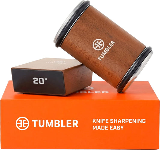 The Original Tumbler Rolling Knife Sharpener™ (Wood)