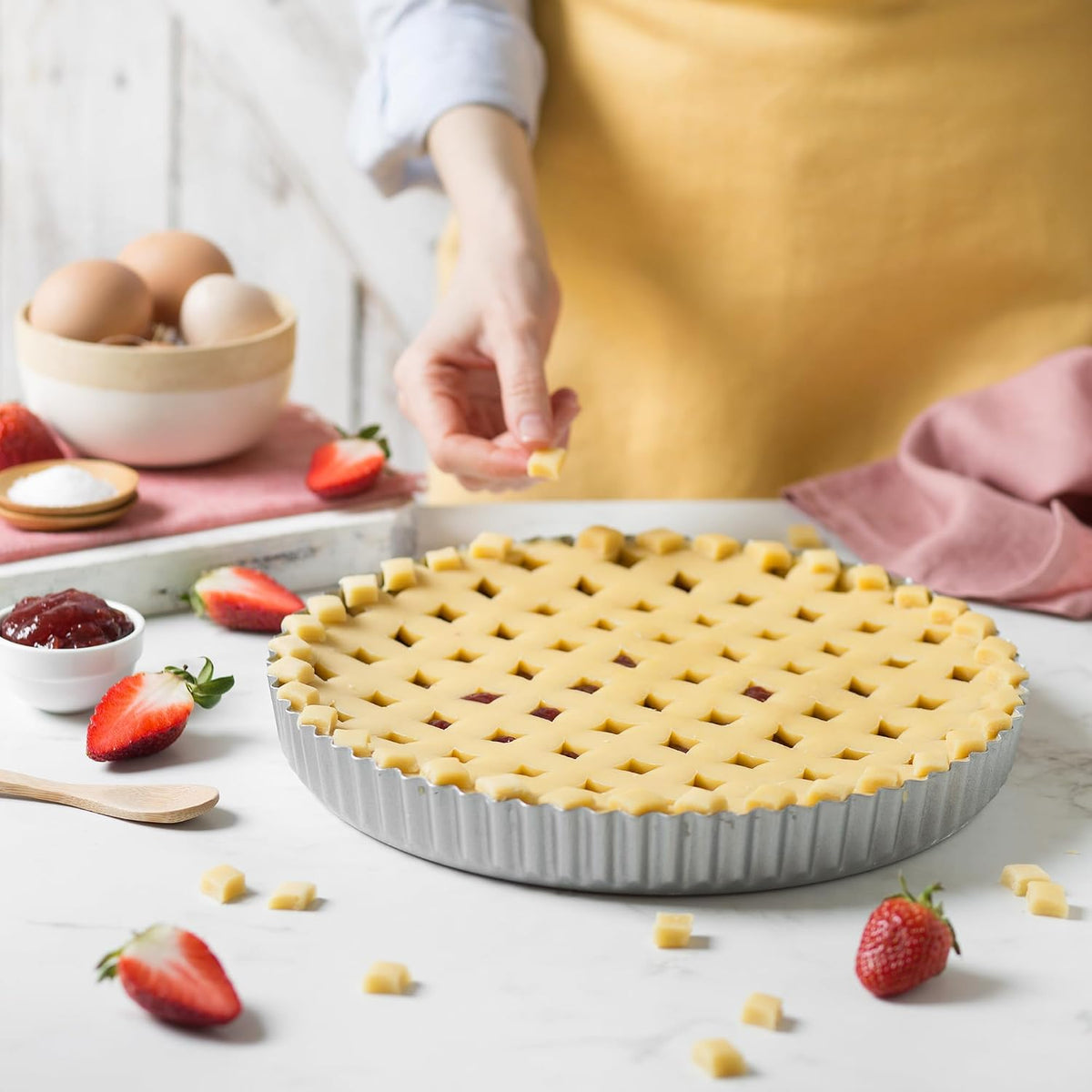 Decora Lattice Crust Cutter, White, 30 cm
