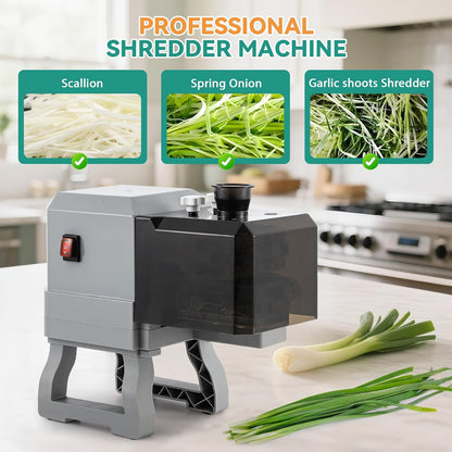 Newhai Electric Scallion Shredder, 3mm Detachable Blade, Compact Design
