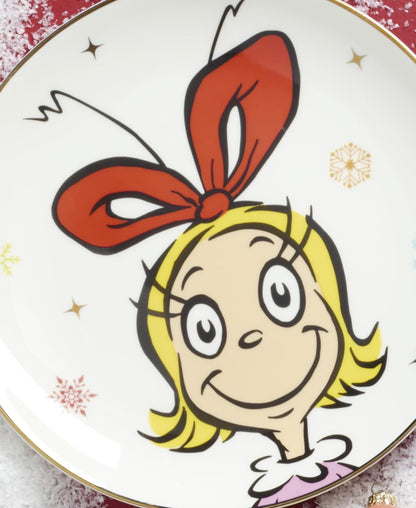 Lenox 898096 Merry Grinchmas Chip & Dip Bowl, Christmas Dishes, Festive Holiday Serveware