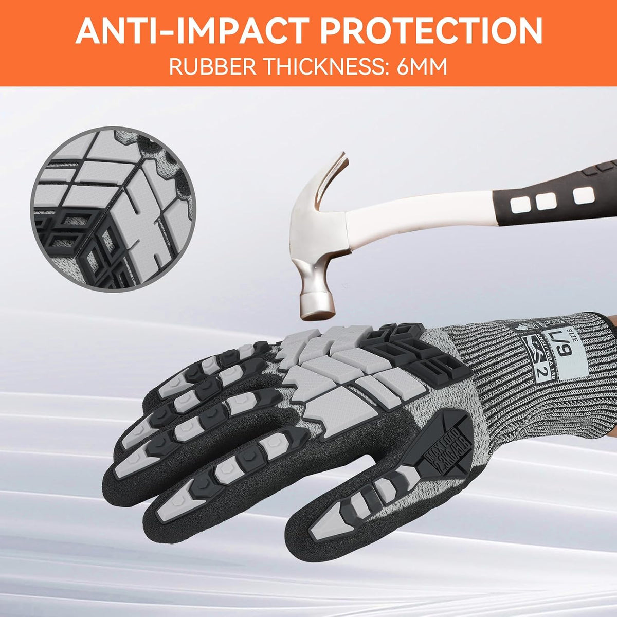 Safety Work Gloves,Impact Gloves for Men Women