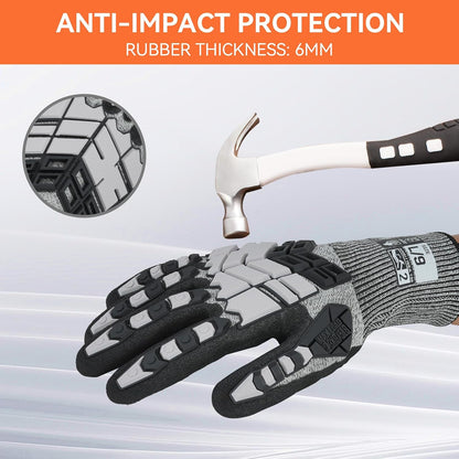 Safety Work Gloves,Impact Gloves for Men Women