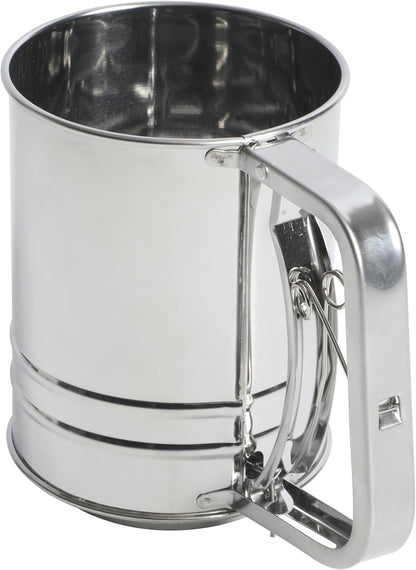 Oster Helmsdale 2 Cup Stainless Steel Flour Sifter for Baking for Crank Sifter