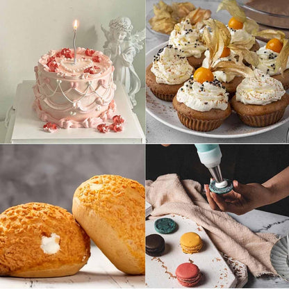 20 PCS Round Piping Tip Stainless Steel Cream Cupcake Nozzles Frosting Macaron Cake Decorating Tools Multipurpose Pastry Piping for Small Pastries Puffs Cupcakes Filling Donuts Other Pastries（5 Sizes）