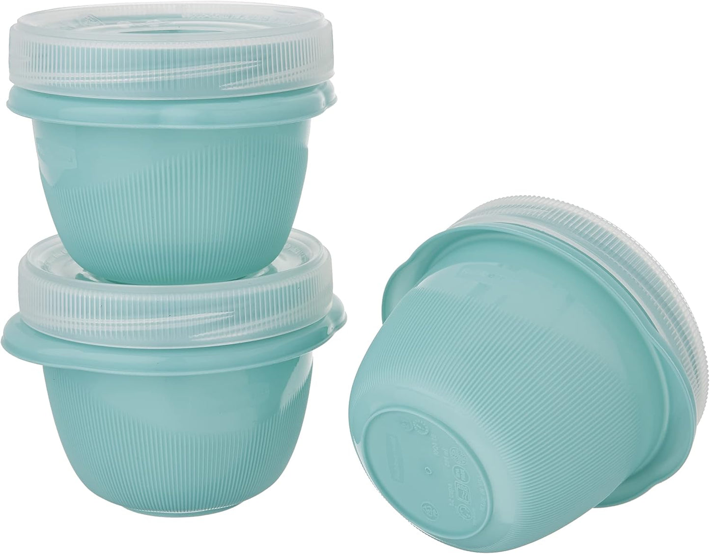 Rubbermaid TakeAlongs Snacking Food Storage Containers, 2 Cups Size - 2 Lids, Trays, and Containers 7S87