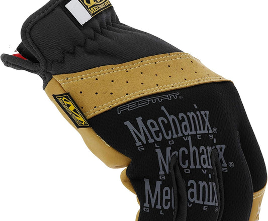 Mechanix Wear Material4X FastFit Leather Gloves Brown/Black, Large