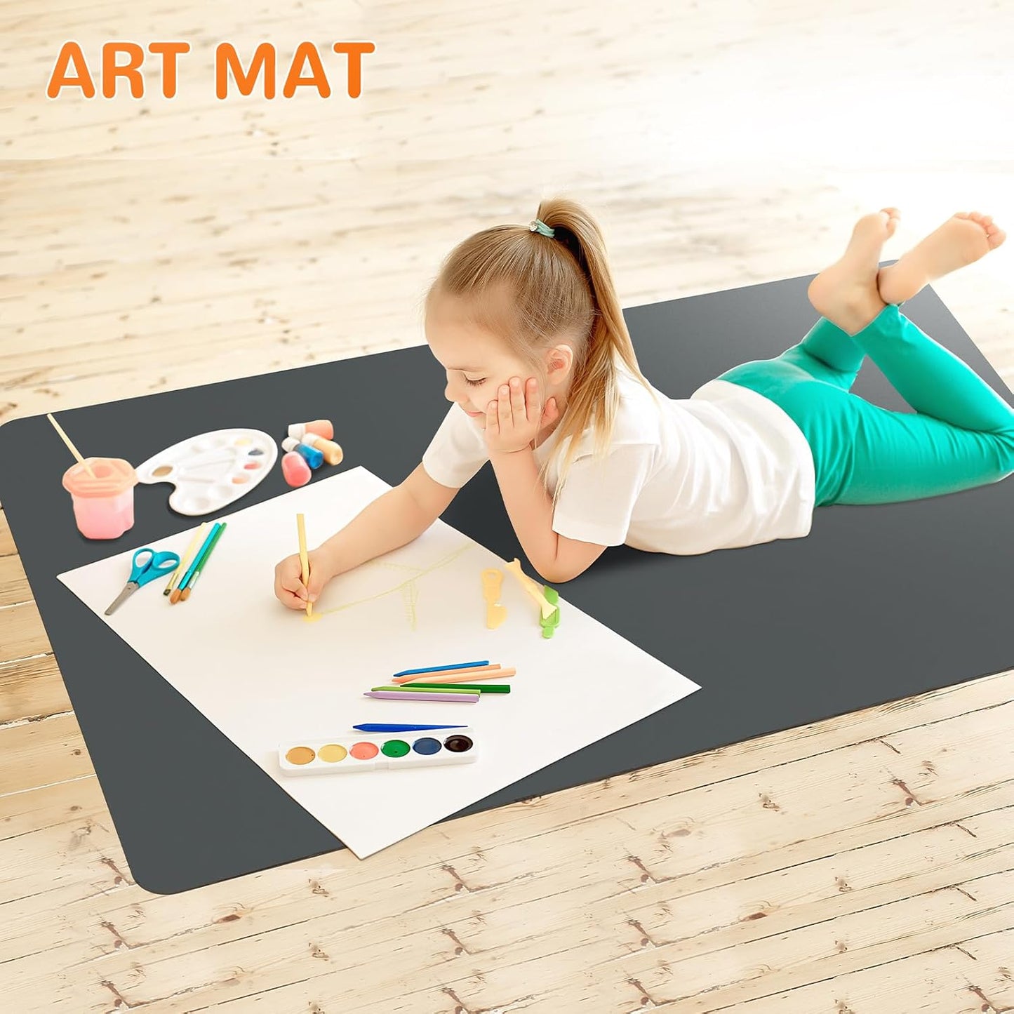 Warome Silicone Mat,78.7”x 23.6” Heat Resistant Mats for Countertop,Extra Large Countertop Protector Mat, Multi-functional Cuttable Kitchen Counter Mat, Silicone Mats for Kitchen Counter/Crafts- Grey