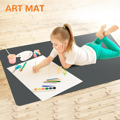Warome Silicone Mat,78.7”x 23.6” Heat Resistant Mats for Countertop,Extra Large Countertop Protector Mat, Multi-functional Cuttable Kitchen Counter Mat, Silicone Mats for Kitchen Counter/Crafts- Grey