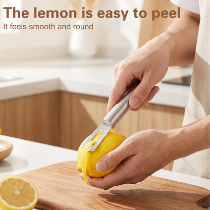 2Pcs Citrus Lemon Zester Peeler Tool, Ultra Sharp